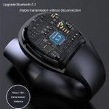 Bluetooth 5.3 draadloze oorclip Ruisonderdrukkende headset Gaming-oortelefoon (met scherm wit)