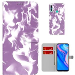 Voor Huawei P Smart Z / Y9 Prime 2019 Cloud Fog Patroon Horizontale Flip Leren Case met Houder & Card Slot & Portemonnee (Paars)