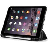 For iPad 9.7 inch DG.MING See Series Horizontal Flip Leather Case with Holder & Pen Holder(Black)