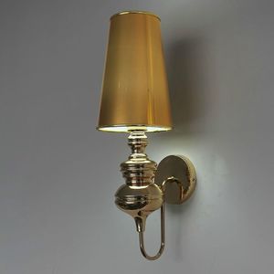 Simple Modern Study Living Room Bedroom Bedside Lamp Fashion Creative Corridor Aisle Foyer Wall Lamp  Size:S(Gold)