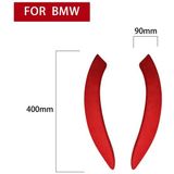 Car Suede Wrap Door Armrest Decorative Sticker for BMW 3 Series 3GT / 4 Series 2013-2019  Left and Right Drive Universal(Red)