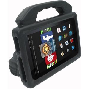For Kindle Fire HD 7  Shockproof EVA Thumb Stand Tablet Shell(Black)