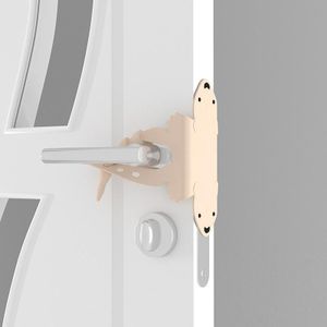 5 PCS Cartoon Bear Bedroom Door Mute Lock Closed Door Anti-collision Protection Cushion(Apricot)