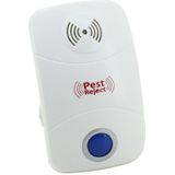 Elektronische ultrasone Mosquito Rat Pest Control Repeller met LED-verlichting  Amerikaanse stekker  AC90V-250V(White)