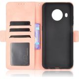 For Nokia X10 / X20 Skin Feel Calf Pattern Horizontal Flip Leather Case with Holder & Card Slots & Photo Frame(Pink)