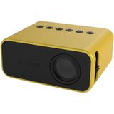 T500 1920x1080P 80 Lumens Portable Mini Home Theater LED HD Digital Projector With Remote Control & Adaptor(Yellow)