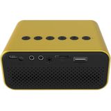 T500 1920x1080P 80 Lumens Portable Mini Home Theater LED HD Digital Projector With Remote Control & Adaptor(Yellow)