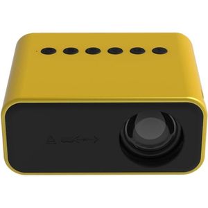 T500 1920x1080P 80 Lumens Portable Mini Home Theater LED HD Digital Projector With Remote Control & Adaptor(Yellow)