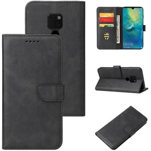 For Huawei Mate 20 Calf Texture Buckle Horizontal Flip Leather Case with Holder & Card Slots & Wallet(Black)