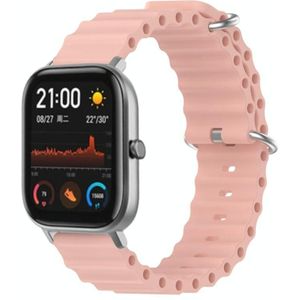 Voor Amazfit GTS 20mm Ocean Style siliconen effen kleur horlogeband