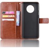 For OnePlus 7T  Retro Crazy Horse Texture Horizontal Flip Leather Case with Holder & Card Slots & Photo Frame(Brown)