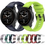 For Garmin Forerunner 935 22mm Solid Color Silicone Watch Band(Black)