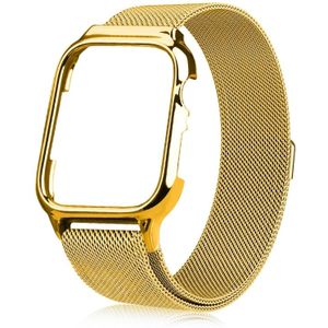 Milanese Loop Magnetic Stainless Steel Watchband With Frame for Apple Watch Series 5 & 4 44mm
