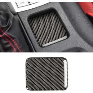 Car Carbon Fiber Seat Heating Panel Decorative Sticker for Subaru BRZ / Toyota 86 2013-2019  Left and Right Drive Universal without Hole (Black)