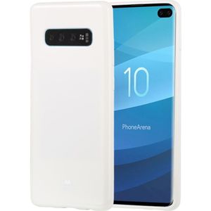 MERCURY GOOSPERY PEARL JELLY TPU Anti-fall and Scratch Case for Galaxy S10+ (White)