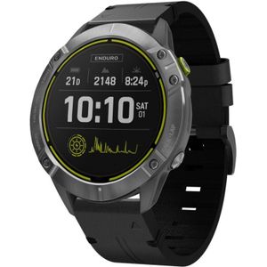 Voor Garmin Enduro 26mm lederen stalen gesp horlogeband