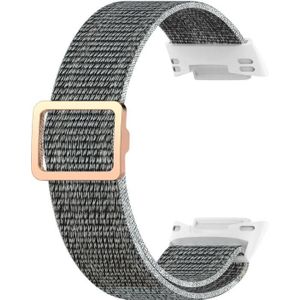 Voor Fitbit Charge 5 Elastische nylon vlechtvervangende band horlogeband
