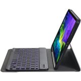 A11BS 2020 Ultra-thin ABS Detachable Bluetooth Keyboard Protective Case for iPad Pro 11 inch (2020)  with Backlight & Pen Slot & Holder (Dark Blue)