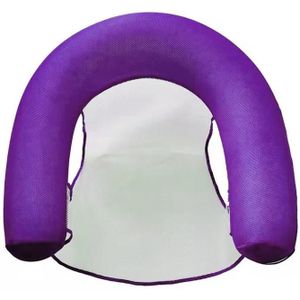 Inflatable Water Sofa Reclining Chair Floating Bed Foldable Hammock With Net(Purple)