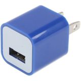 Amerikaanse USB oplader met stekker  voor iPad  iPhone  Galaxy  Huawei  Xiaomi  LG  HTC en andere Smart Phones  oplaadbare Devices(Dark Blue)