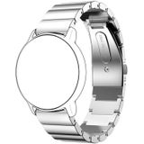 22mm For Huawei Watch GT2e GT2 46mm A Flat Buckle Stainless Steel Strap(Silver)