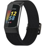 Voor Fitbit Charge 5 Elastische nylon vlechtvervanging riem horlogeband