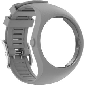 For POLAR M200 Texture Silicone Replacement Strap Watchband  One Size(Grey)
