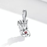 S925 Sterling Silver American Girl Pendant DIY Bracelet Necklace Accessories