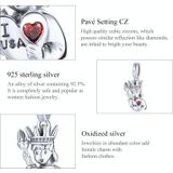 S925 Sterling Silver American Girl Pendant DIY Bracelet Necklace Accessories