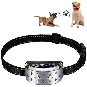 Silver Star Pattern Dog Training Device Electronic Shock Charging Waterproof Collar Pet Bark Stopper