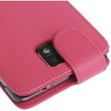 Vertical Flip Leather Case with Credit Card Slot for Galaxy Note III / N9000(Magenta)