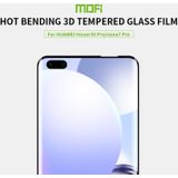 For Huawei Nova 7 Pro /Honor 30 Pro MOFI 9H 3D Explosion Proof Thermal Bending Full Screen Covered Tempered Glass Film(Black)