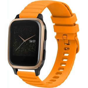 Voor Garmin Venu SQ 20 mm golvend stippenpatroon effen kleur siliconen horlogeband