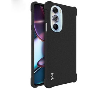 Voor Motorola Moto Rand X30 5G IMAK ALL-INCLUSIEF SCHOKENDE AIRBAG TPU CASE MET SCREENBONDSOR (MATTE BLACK)