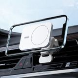 W-987 Magnetische zuiging 15W draadloze oplader auto lucht uitlaat beugel voor iPhone en andere smartphones