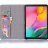 Voor Samsung Galaxy Tab A7 Lite T220 / T225 Cross Texture Lederen Tablet Case (Dark Brown)