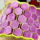 2 PCS 37 Grids Ice Cubes Honeycomb Ice Cream Maker Form DIY Mould Popsicle Molds Yogurt Ice Box Fridge Treats Freezer(Purple)