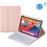 HY006 Ronde toetsen Afneembaar Bluetooth-toetsenbord lederen tas met houder voor iPad mini 6