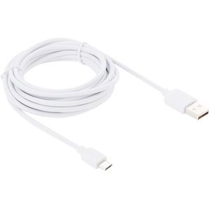 HAWEEL 3m High Speed Micro USB to USB Data Sync Charging Cable  For Samsung  Xiaomi  Huawei  LG  HTC  The Devices with Micro USB Port(White)