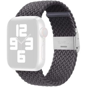 Nylon Vlecht één gesp vervangen Horlogeband voor Apple Watch Series 7 41mm / 6 & SE & 5 & 4 40mm / 3 & 2 & 1 38mm