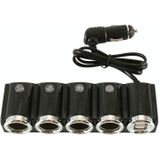 4 Way Car Cigarette Lighter Socket Splitter Dual USB Port Car Charger Adapter