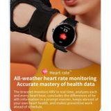 NY20 1.3 inch Smart Watch  ondersteuning slaapmonitor / bloed zuurstofmonitor (zwart goud)