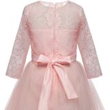 Meisjes Partij Jurk Kinderkleding Bruidsmeisje Wedding Flower Girl Princess Dress  Hoogte:160cm (Paars)