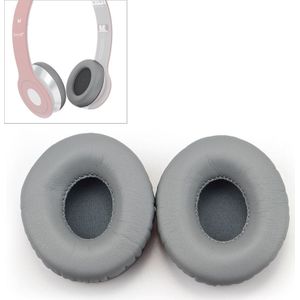 2 PCS For Beats Solo HD / Solo 1.0 Headphone Protective Leather Cover Sponge Earmuffs (Grey)
