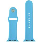 For Apple Watch Sport 38mm High-performance Rubber Sport Watchband with Pin-and-tuck Closure(Blue)