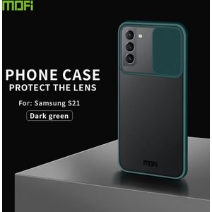 For Samsung Galaxy S21 5G MOFI Xing Dun Series Translucent Frosted PC + TPU Privacy Anti-glare Shockproof All-inclusive Protective Case(Green)