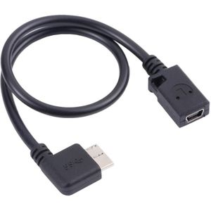 Mini USB Female to Micro-B 3.0 Male Data Charging Cable