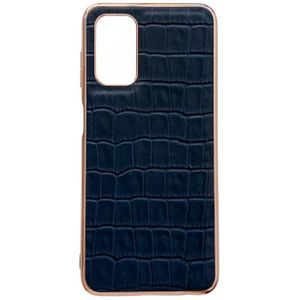 Voor Samsung Galaxy A53 5G Krokodil Textuur Lederen Galvaniseren Telefoon Case (Blauw)