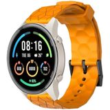 Voor Xiaomi MI Watch Sport 22 mm voetbalpatroon effen kleur siliconen horlogeband