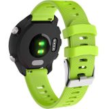 Smart Watch Silicone Wrist Strap Watchband for Garmin Forerunner 245(Green)